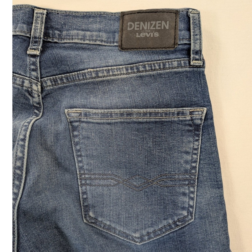 Denizen Levi's 208 Jeans Men's 28 x 30 Blue Denim Regular Taper Classic Straight - Picture 4 of 9